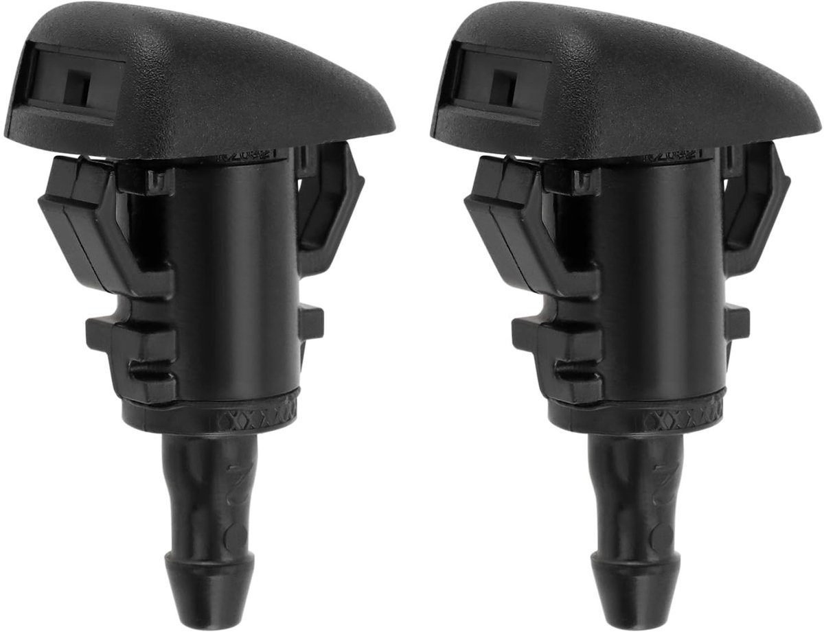 Dailygoods - Auto Ruitensproeiers Straalmondstuk - Compatibel met Kia - Zwart - 2 Stuks - Handig en Duurzaam - Geschikt voor Meerdere Modellen