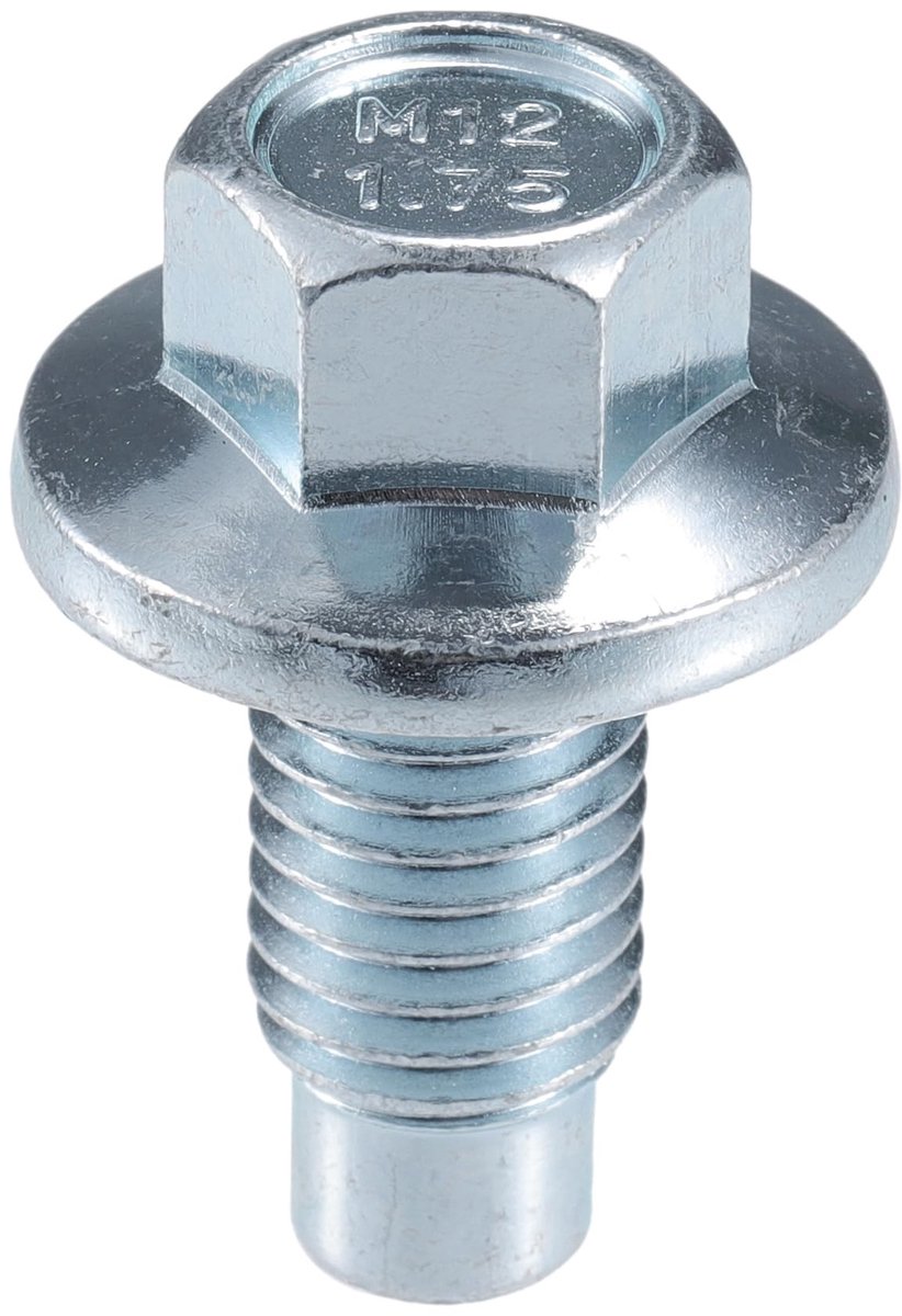 Dailygoods- Olieaflaatplug Zilverkleurig - M12x1.75 Draadmaat