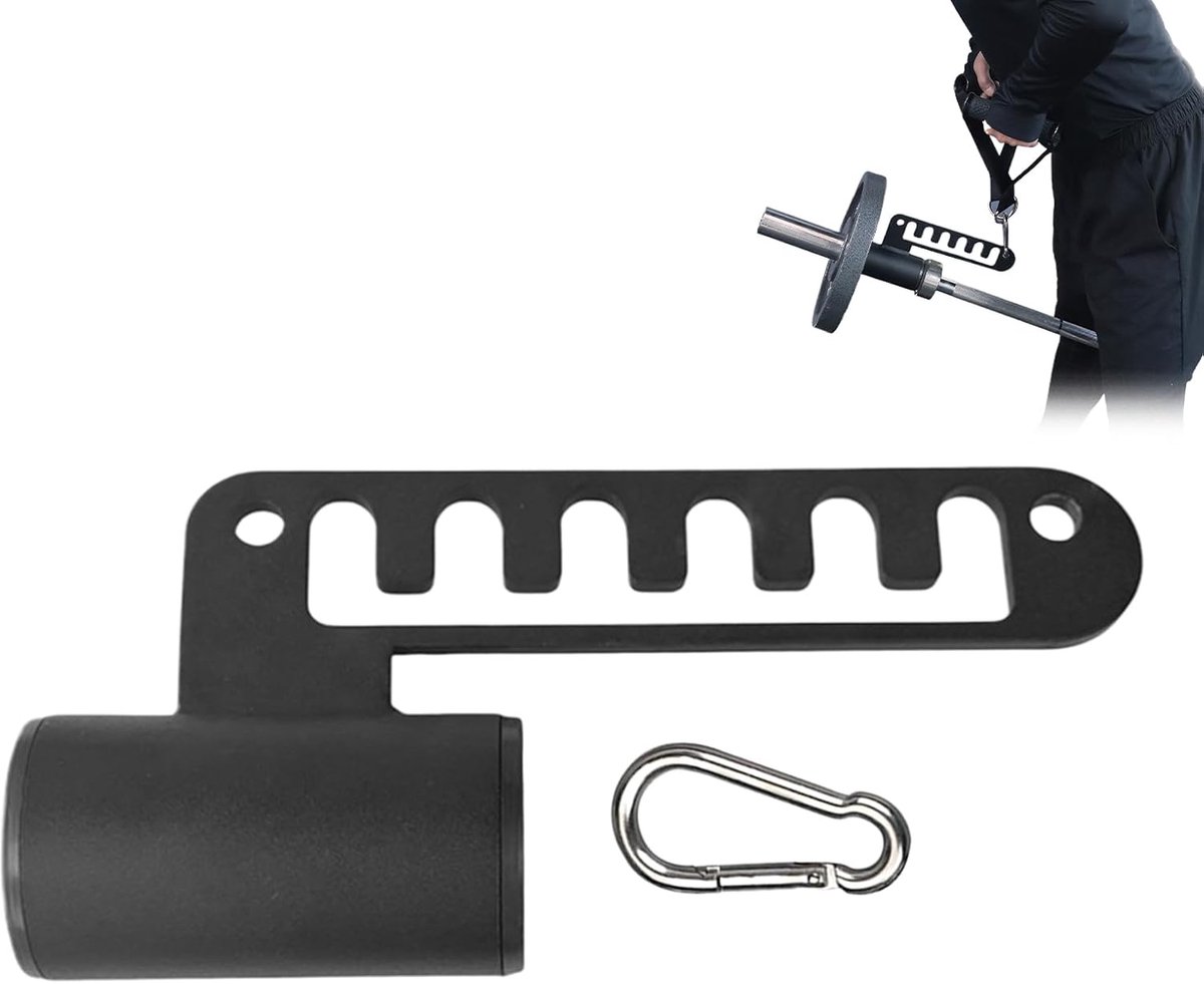 Riem Hurk Machine - Kabel Accessoire - Krachttraining Fitness - Verstelbaar Pasdesign - 26 x 12.4 cm - Zwart