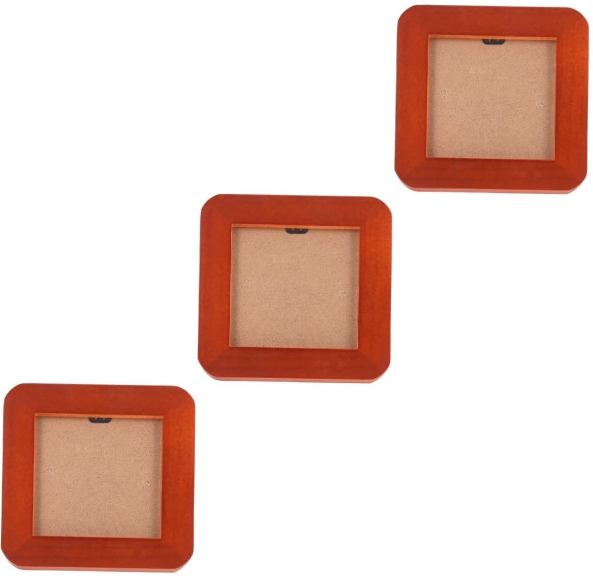 Dailygoods- Fotolijst Houten - 3 Stuks - Mini-Frames - Tafelstandaard - Fotocollage Frame - Bruiloft Fotolijsten - Veilig Materiaal - Fotoframe