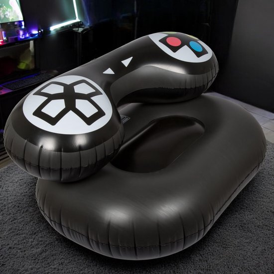 Dailygoods- Gamingstoel Opblaasbaar - Retro Design - Ergonomisch van Dailygoods — afbeelding 2