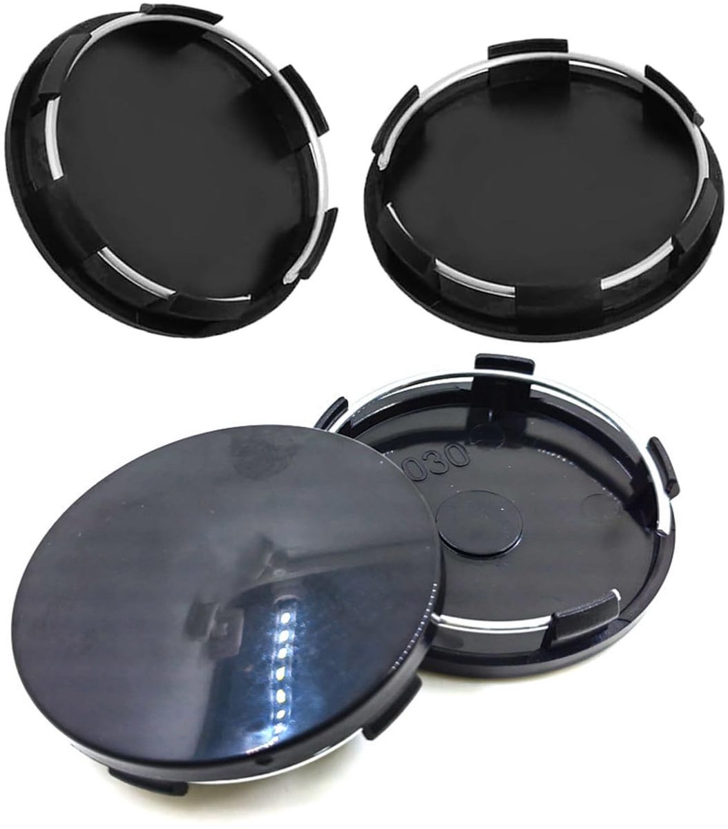 Dailygoods - 4 Stuks Universele Wielnaafdoppen van Hoogwaardig ABS