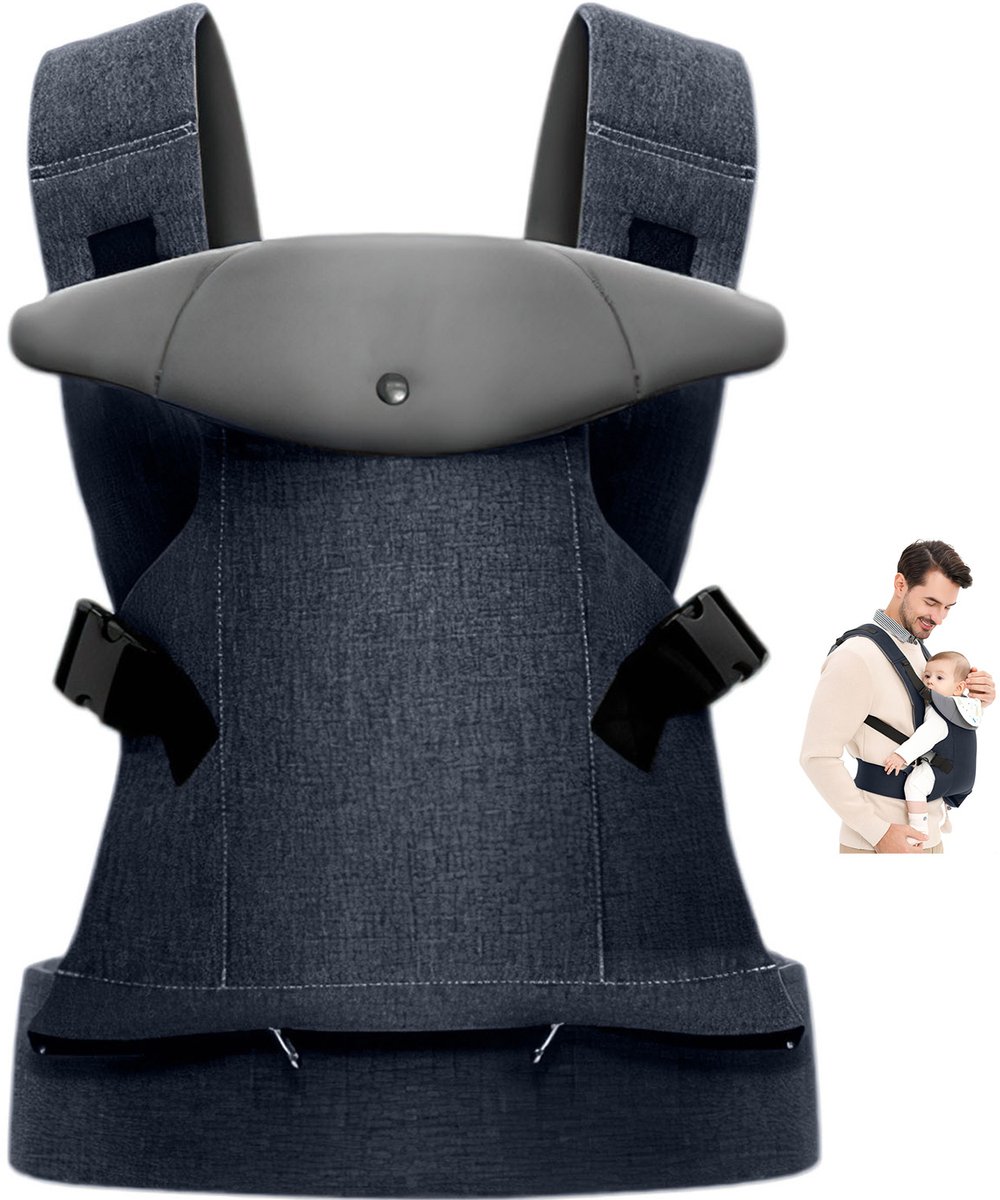 Draagzak Baby - Ergonomische Baby Draagzak - Verstelbare Baby Carrier - Ademende Babydrager - Pasgeboren tot Peuter - Zwart