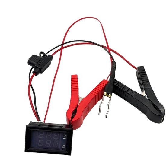 Lekstroom Tester - Accu Detector - Voertuig Onderhoud - Digitaal Display - 12V - Zwart