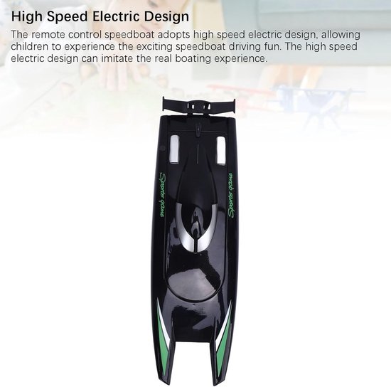 Op afstand bestuurbare boot - Speedboot waterspeelgoed - Buiten spelen - 2.4G stabiele frequentie — afbeelding 2
