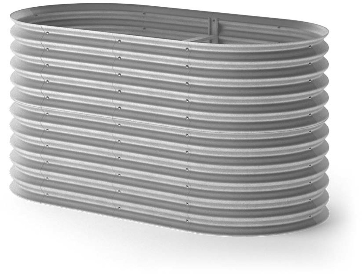 Vicco Composteerbak Garten, Zilver, 160 x 82 cm