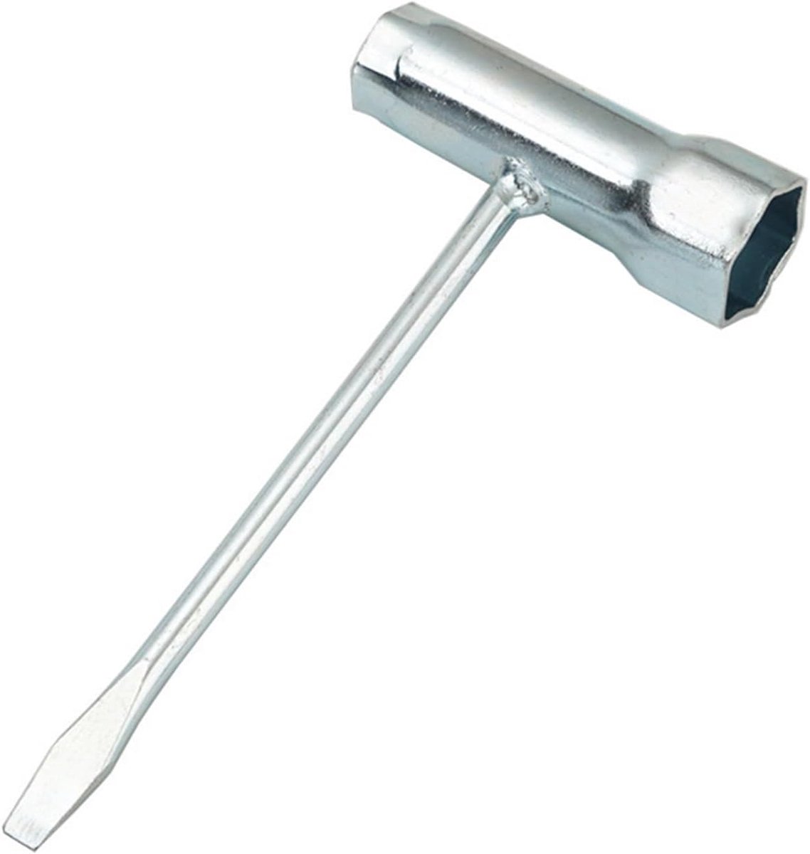 Bougiesleutel Set - Machine Gereedschap - Onderhoud Tuinmachines - Met Schroevendraaier - 13 en 19 mm - Zilver