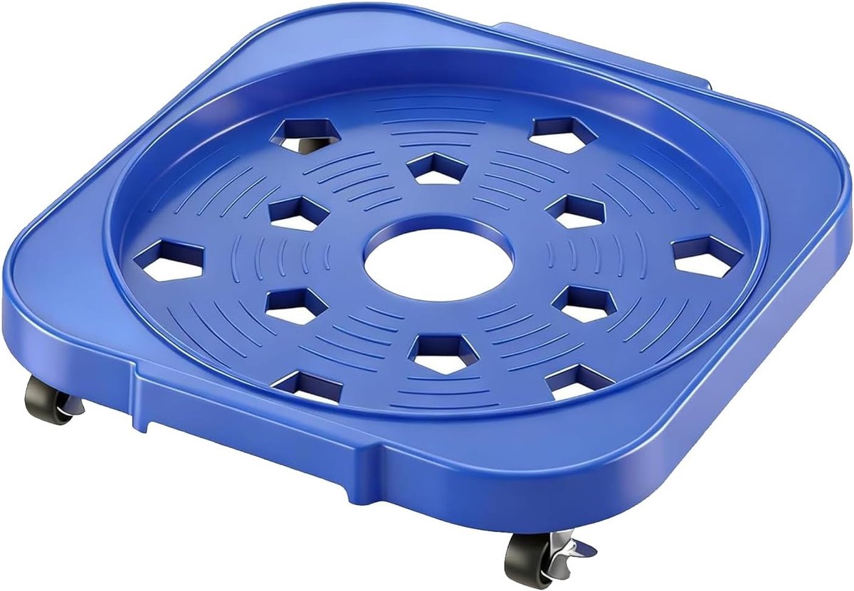 Emmer Rolbasis - Draaibare Wielhouder - Mobiel Werken - Met Remfunctie - 32 cm Diameter - Zwart
