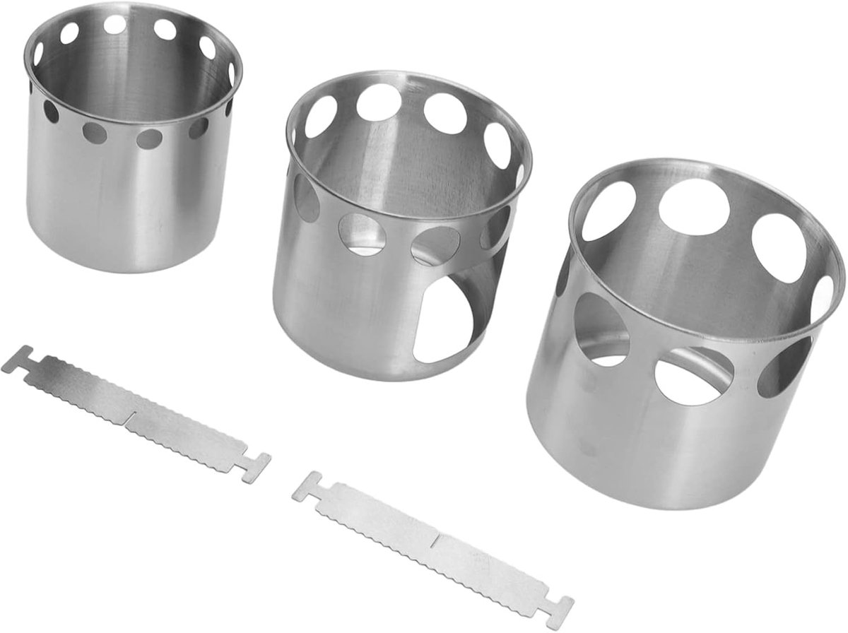 Kampeerkachel Houtgestookt - Outdoor Kooktoestel - Buiten Koken - Winddicht Ontwerp - 272g Lichtgewicht - Zilver