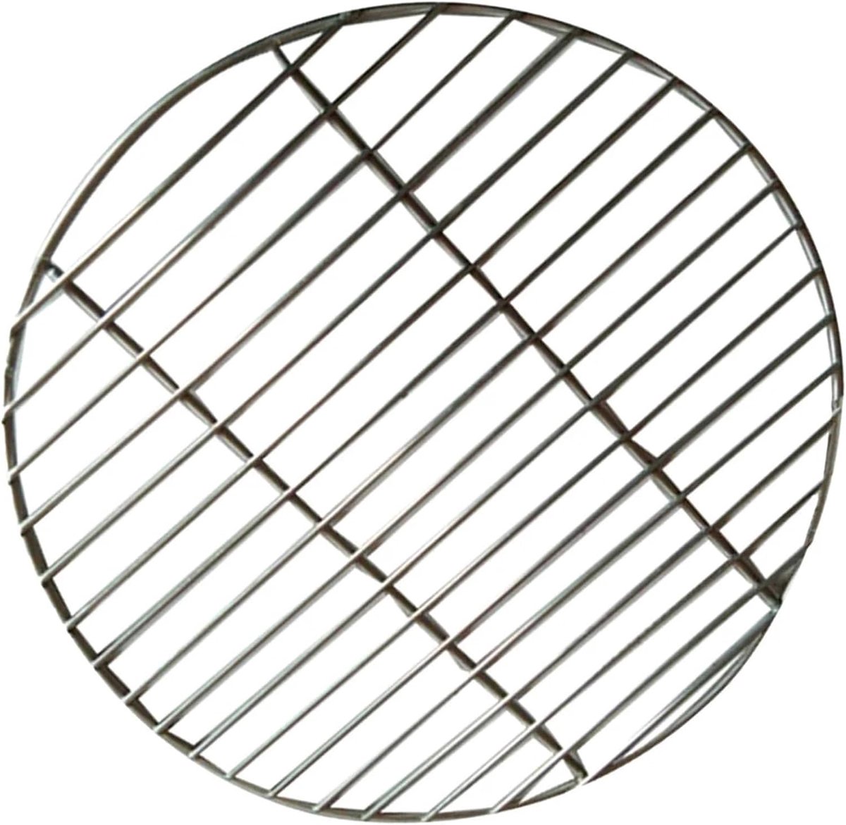 Rond BBQ Net - Grill Rooster - Buiten Koken - Mesh Ontwerp - 26 cm - Zilver