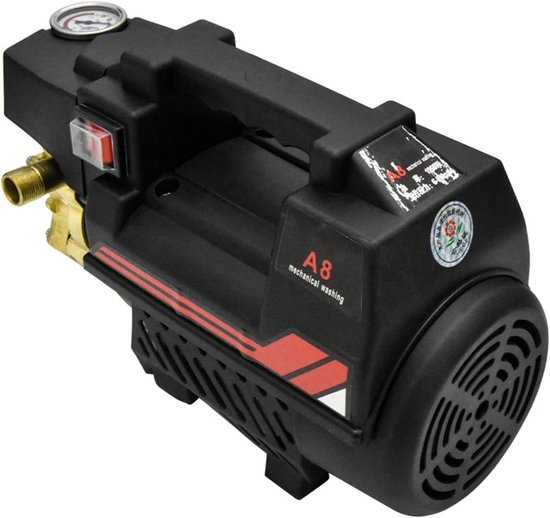 Hogedrukreiniger - Auto Wasmachine Pomp - Auto Reinigen - Koperen Kern Motor - 1800W - Zwart — afbeelding 3