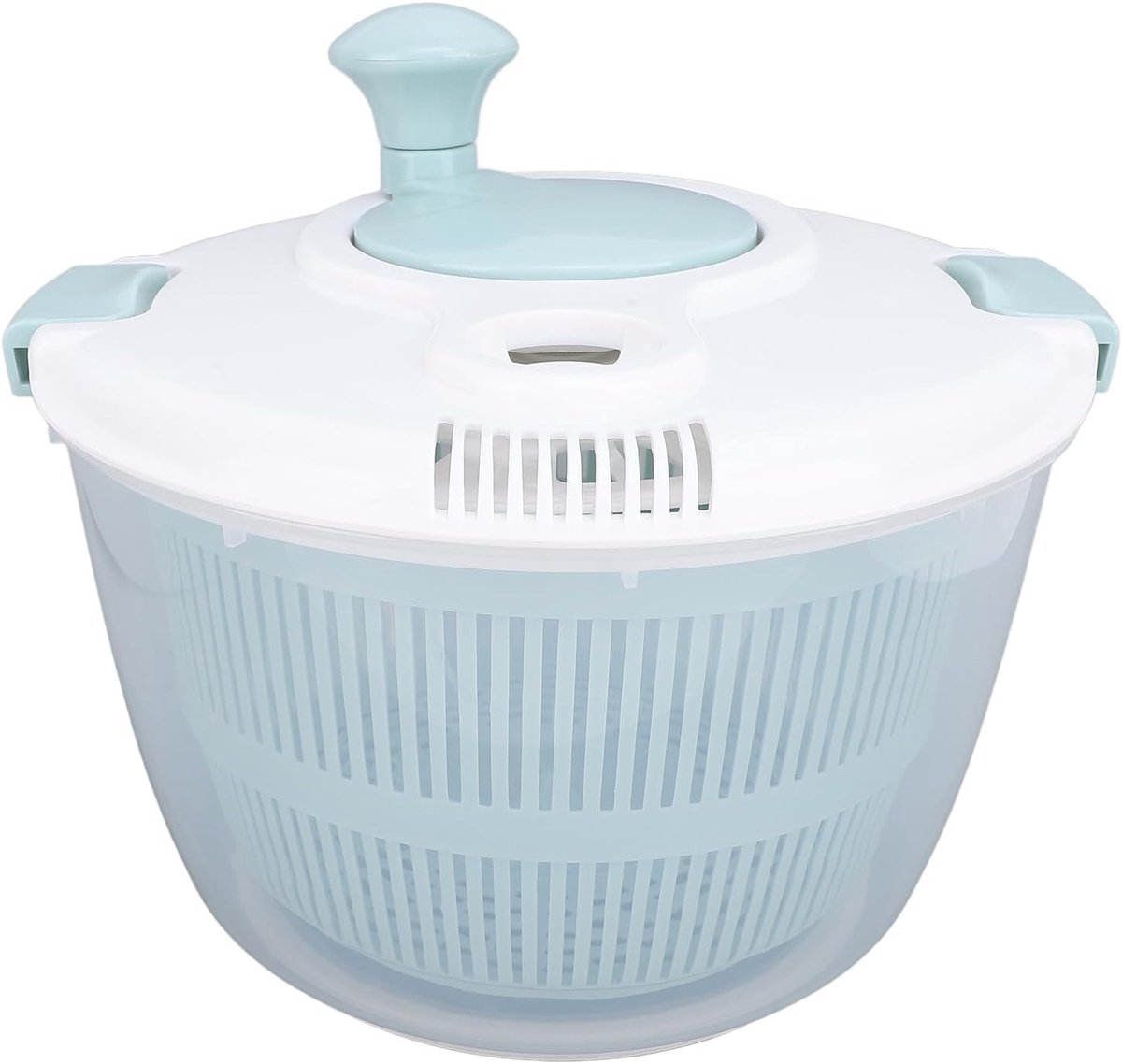 Salade Spinner Kom - Groente Droger - Snel Salades Maken - Multifunctioneel Ontwerp - 5L Capaciteit - Blauw