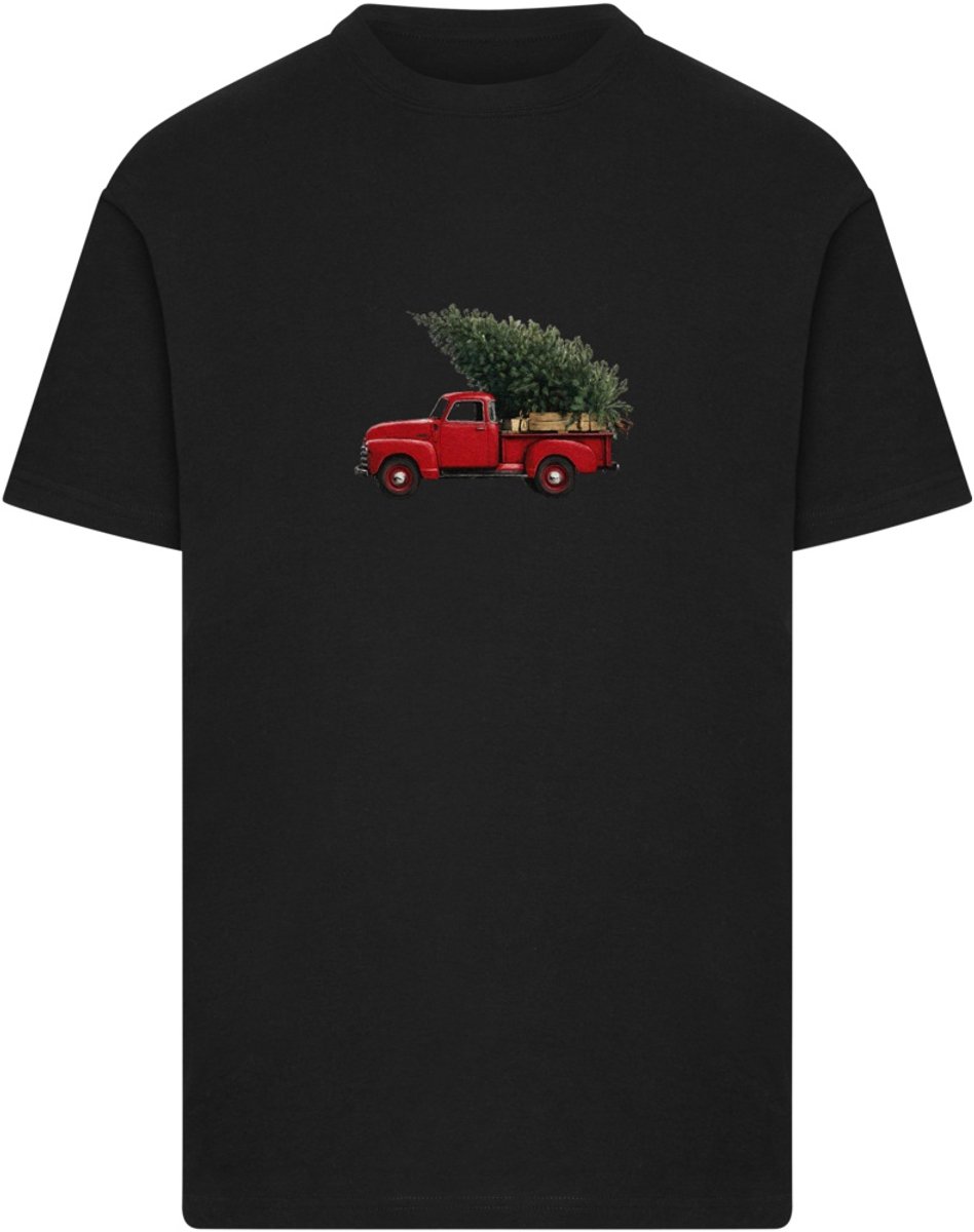 Mister Tee Christmas Tree Pickup Heren Tshirt L Zwart