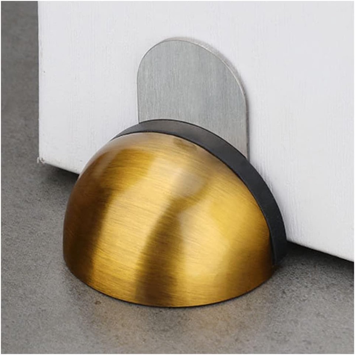 Deurstop - Deurwig - Deur Vastzetten - Magnetisch RVS - 2 Stuks - Geel Brons