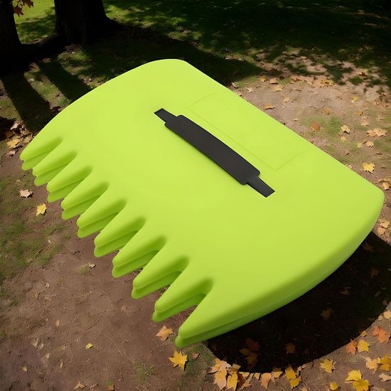 Bladschep Handhark - Opruimhulp Tuin - Tuinonderhoud Vereenvoudigen - Ergonomische Handgreep - Grote Capaciteit - Groen — afbeelding 2
