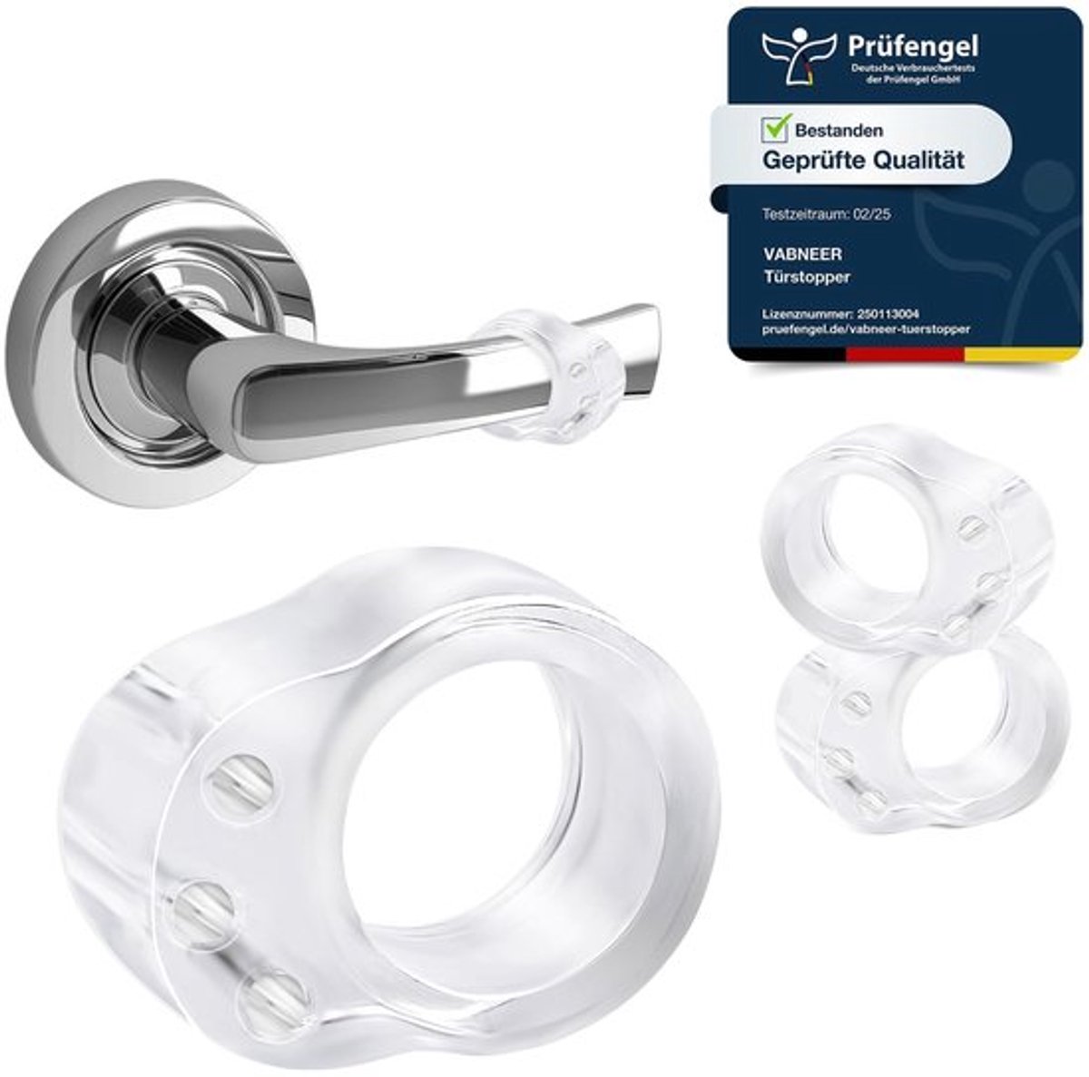 Dailygoods - Deurstoppers set - 10 stuks siliconen PVC - flexibele wandbescherming