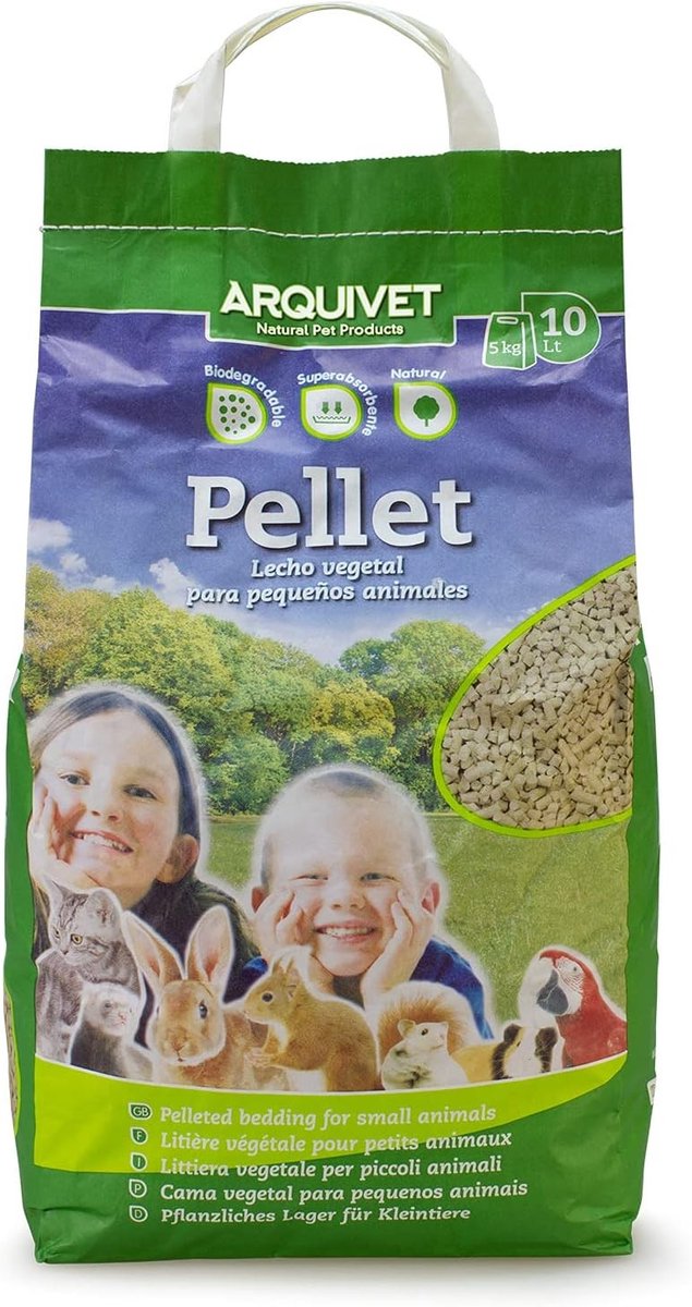 Hygiënisch Strooisel - Plantaardig - Organisch - Biologisch afbreekbaar - Voor Katten en Kleine Zoogdieren