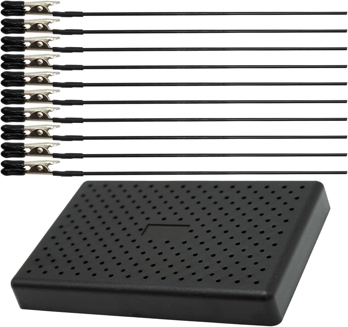Spuitverfklemmen - Krokodillenklemmen - Hobby projecten - Metalen draad - 10 stuks - Zilverkleurig