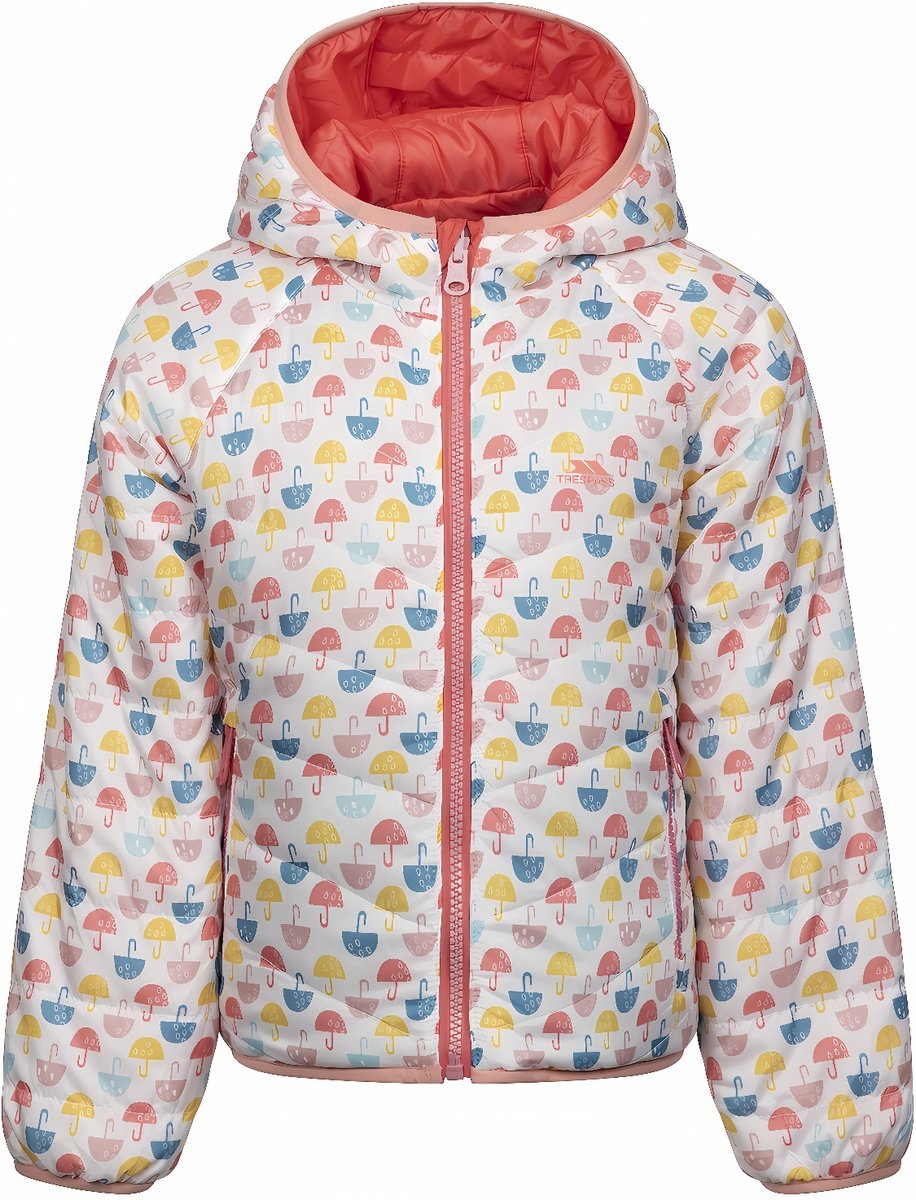 Trespass Kinderwinterjas Dessie Omkeerbare Casual Jas Zacht -7/8 Oranje