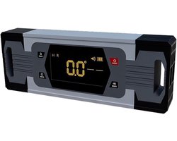 Digitale hellingsmeter - Hoekmeter waterpas - Nauwkeurig meten - Dubbele asmeting - 150 mm - Zilver