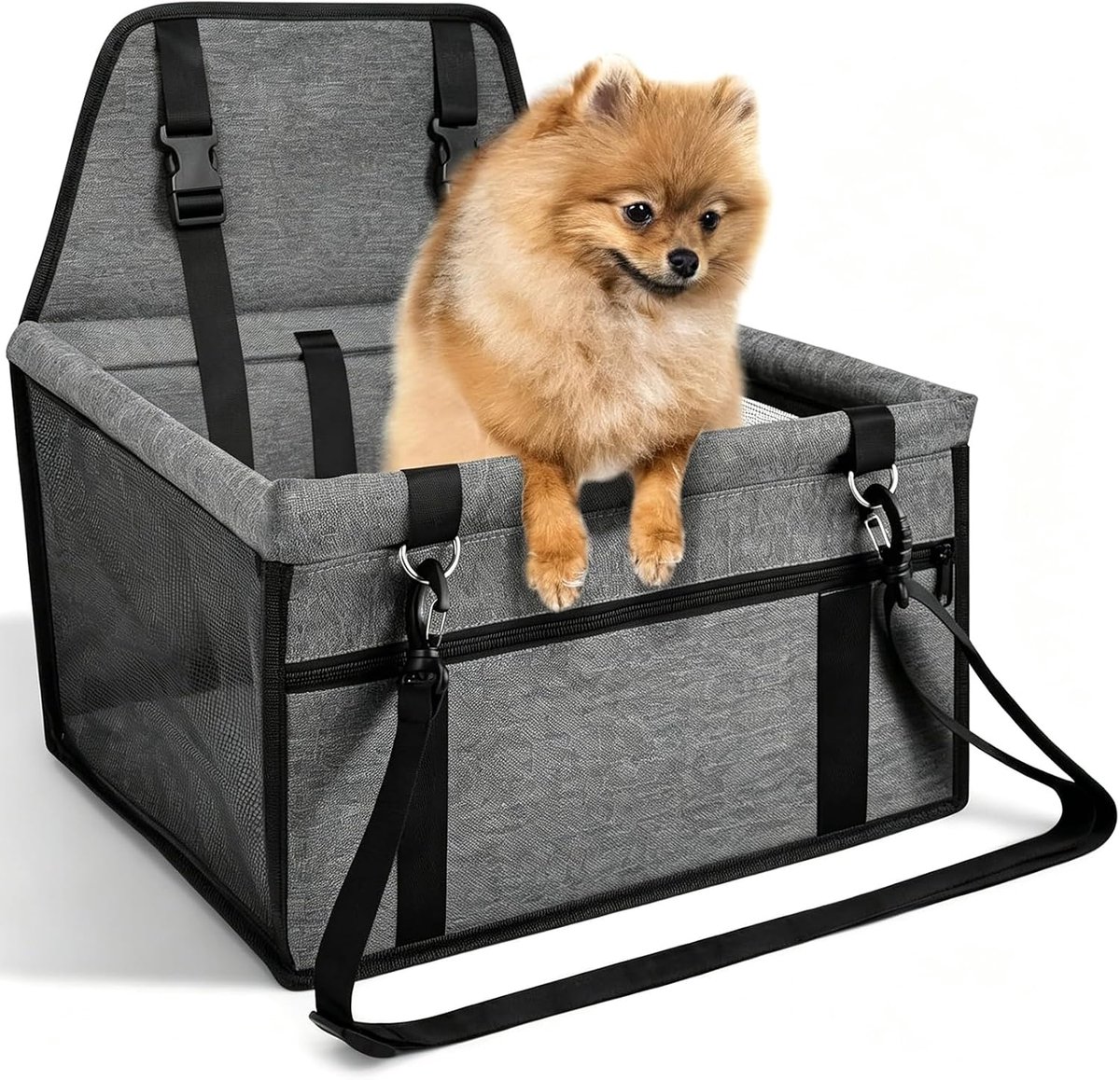 Huisdieren autostoel - Honden zitje - Veilig reizen - Waterdicht Oxford stof - 40x32x25 cm - Zwart