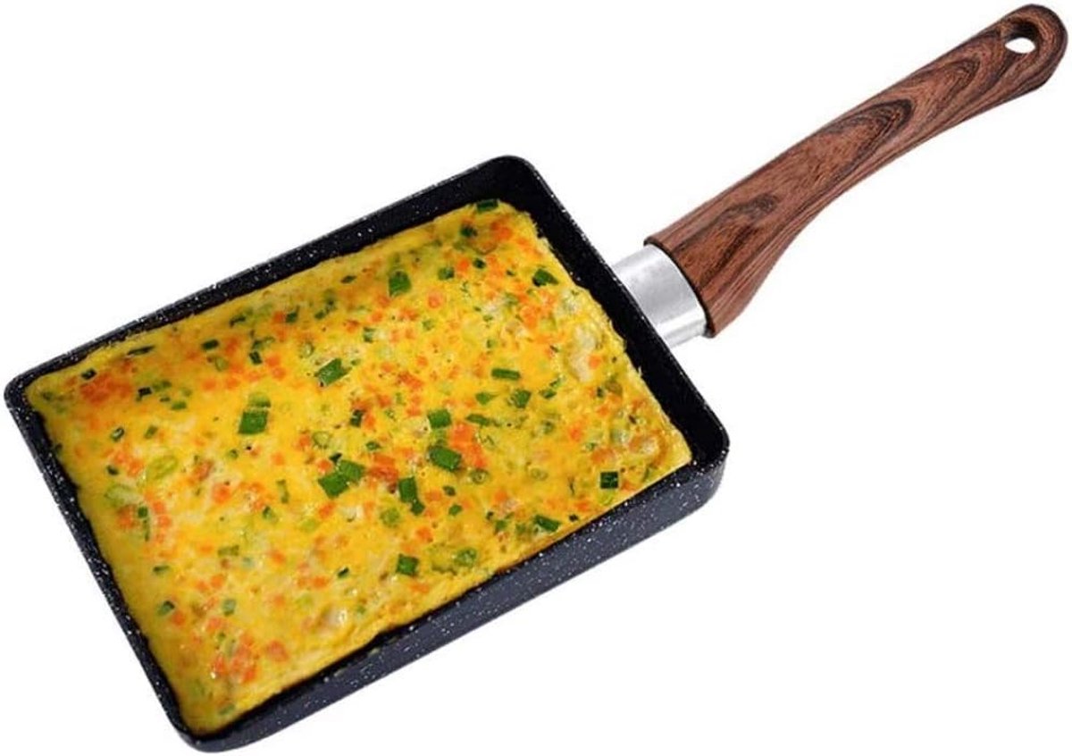 Omelet Pan - Koekenpan - Ontbijt Maken - Antiaanbak - 35 cm - Zwart