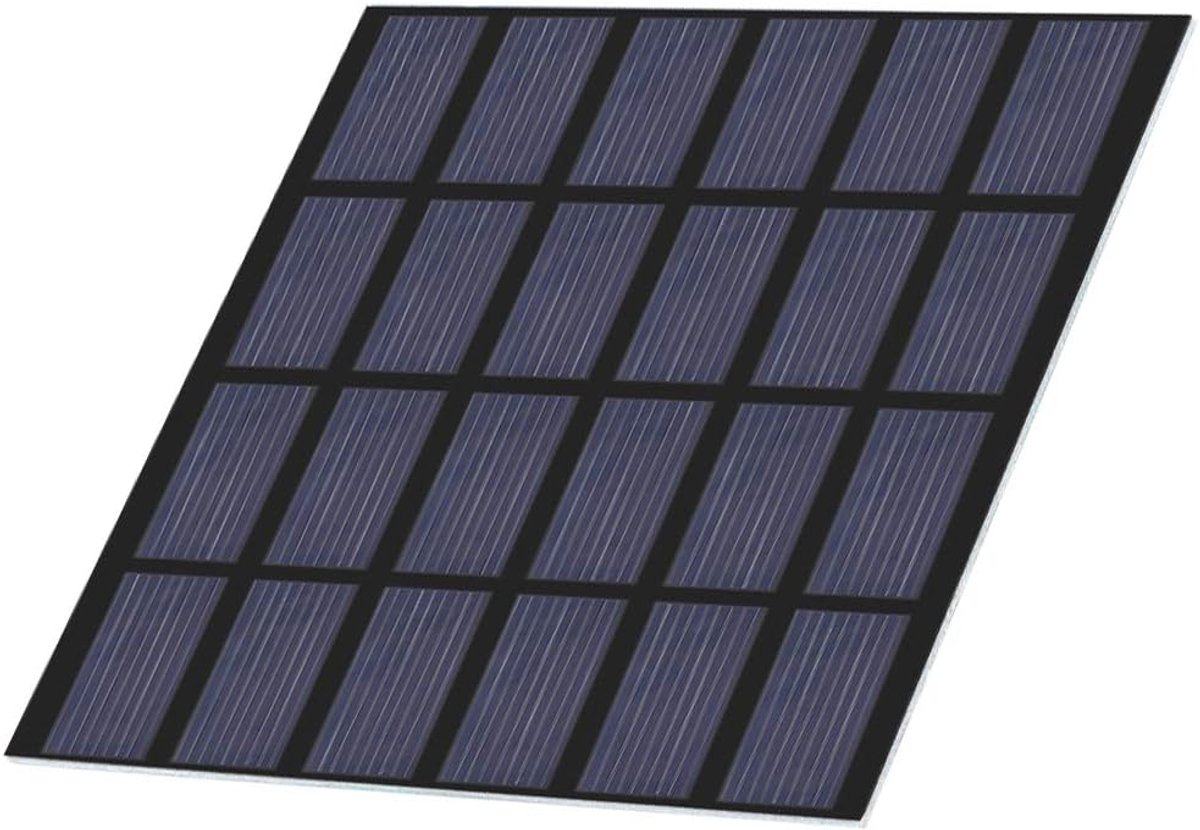 Zonnepaneel - Mini Paneel - Doe-het-zelf Projecten - Waterdicht Gelamineerd - 110x110 mm - Zwart