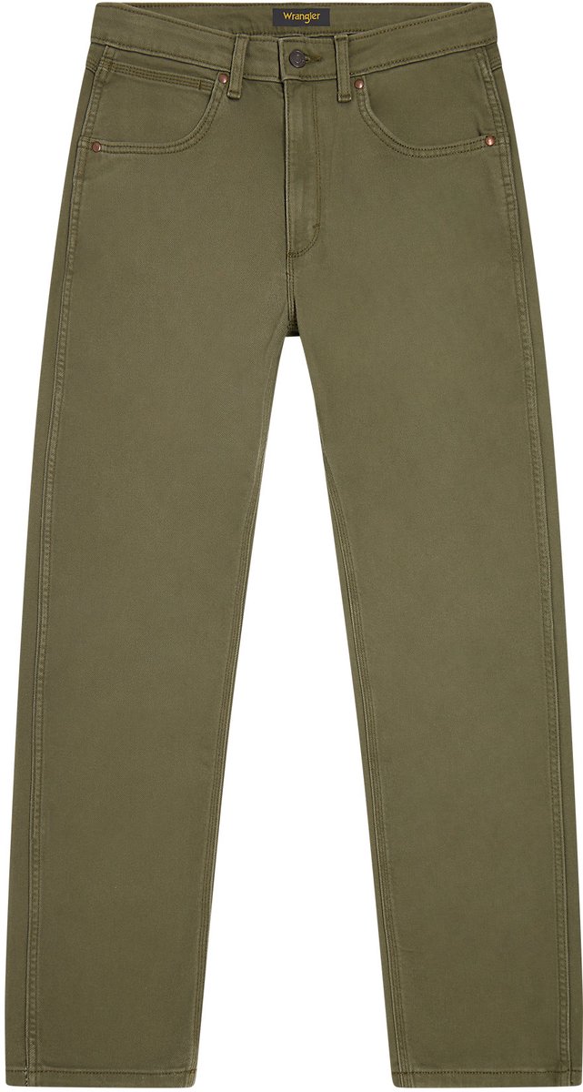 WRANGLER PEAK COMFORT 5 PKT NIGHT REGULAR HEREN Groen