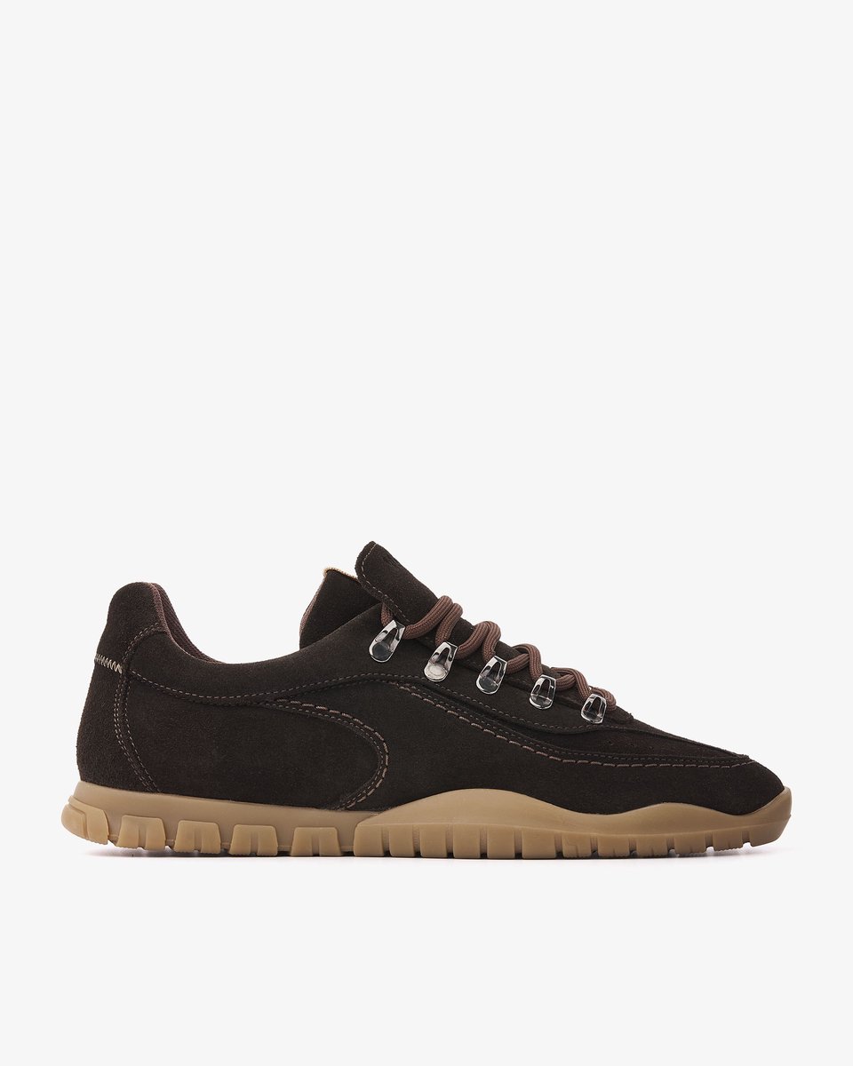 VIA VAI Frenkie Mavis Sneakers Heren - Suède - Bruin - Maat 44