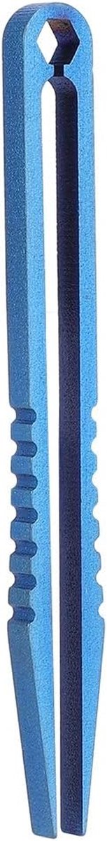 Mini Pincet - Compact Gereedschap - Kamperen Reizen - Titanium Legering - 81 Cm - Blauw