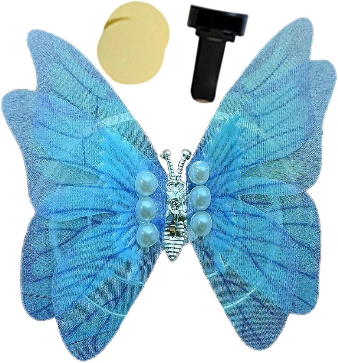Auto luchtverfrisser - Ventilatierooster clip - Auto interieur verfrissen - Vlinder decoratie - 6 x 6 x 2 cm
