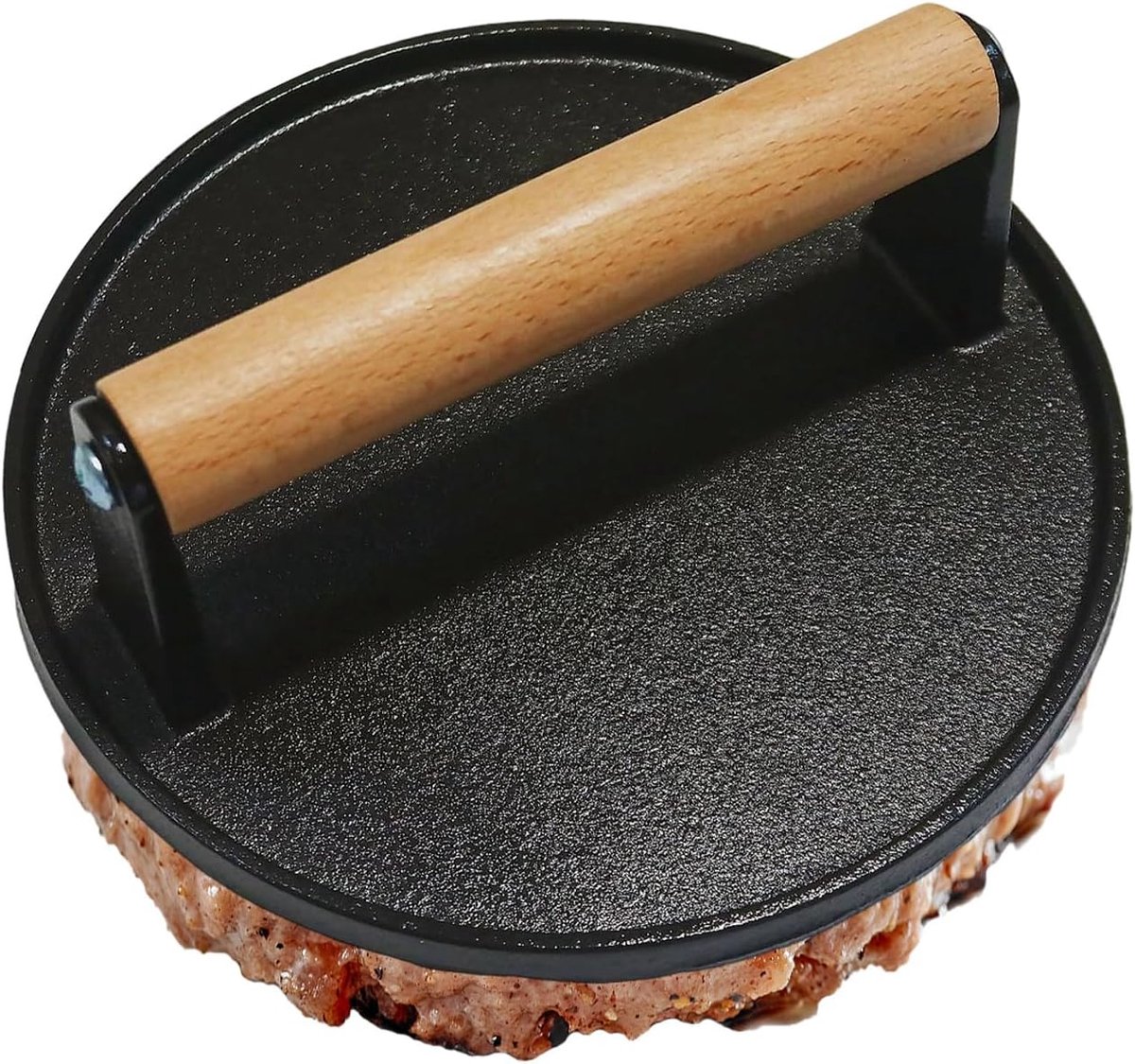 Burgerpers Metaal - Patty Maker - Perfecte Burgers Maken - Antiaanbak Ontwerp - 18 cm Diameter - Metaal