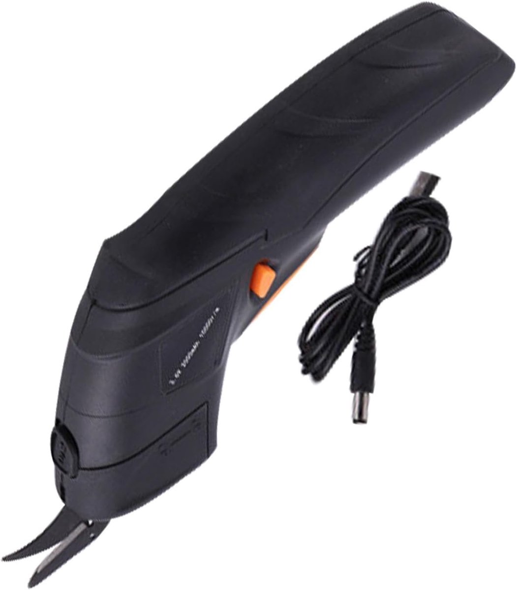 Elektrische Schaar - Draadloze Knipper - Stoffen Knippen - USB Oplaadbaar - 13 cm Lang - Zwart