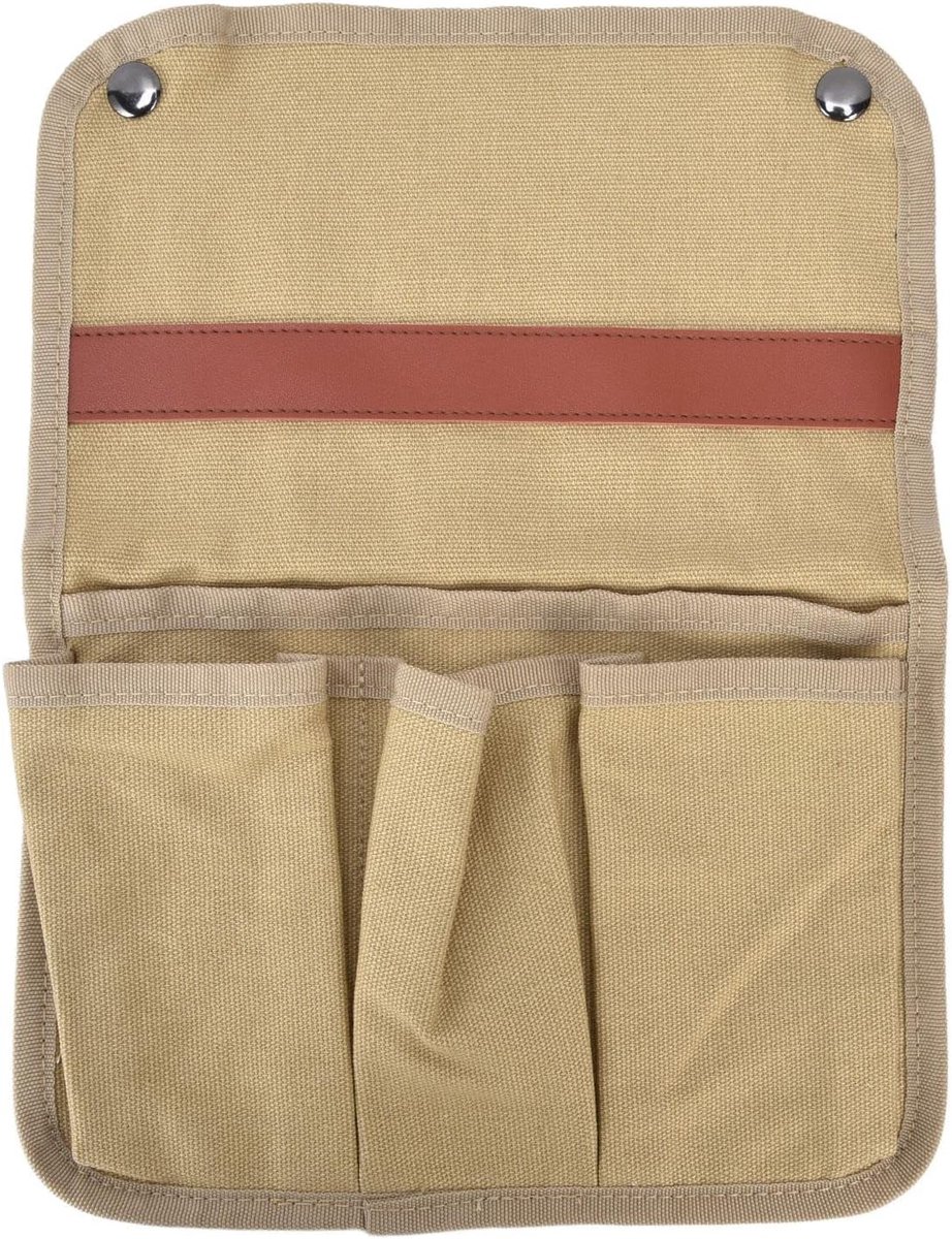 Opbergtas Armleuning - Stoel Organizer - Camping en Strand - Grote Capaciteit - Meerdere Vakken - Kaki