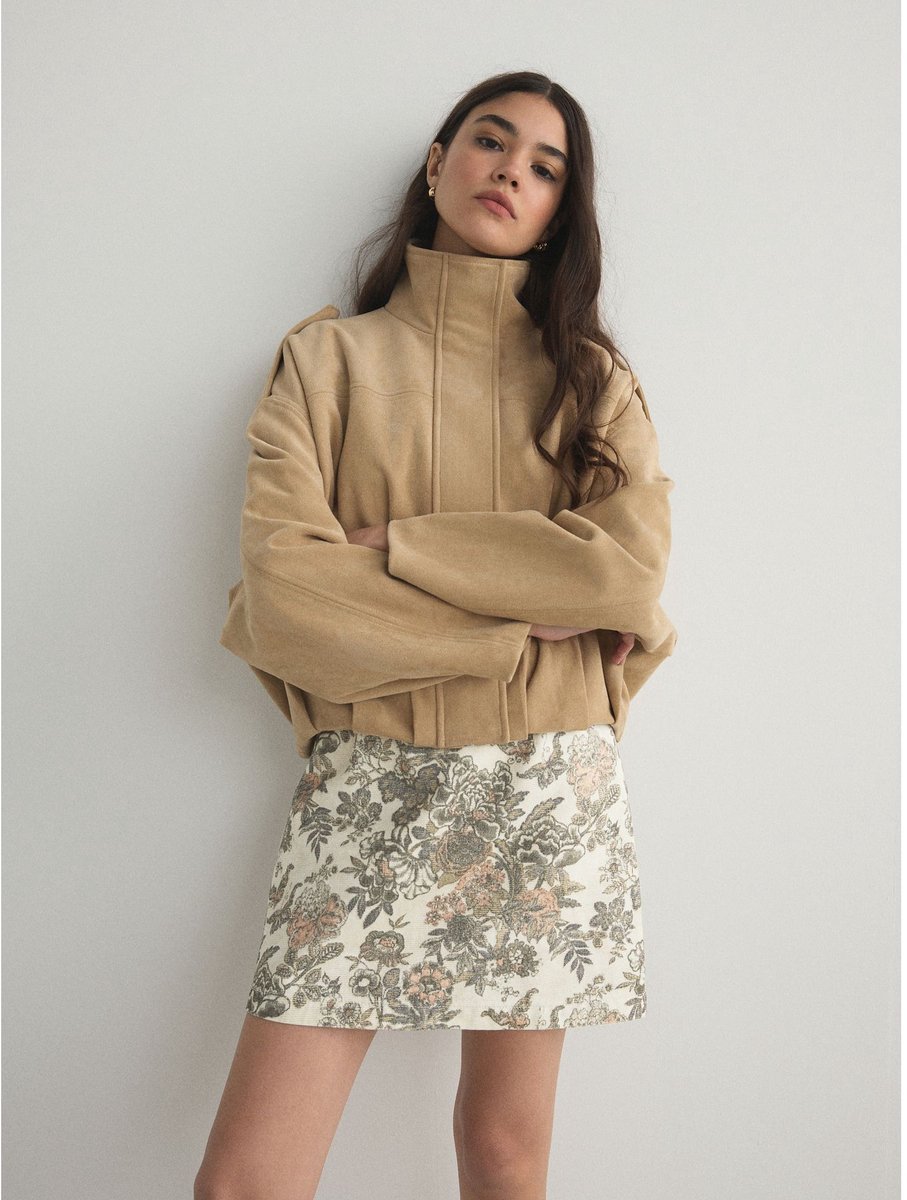 Next - Dames - Denim minirok - Crème