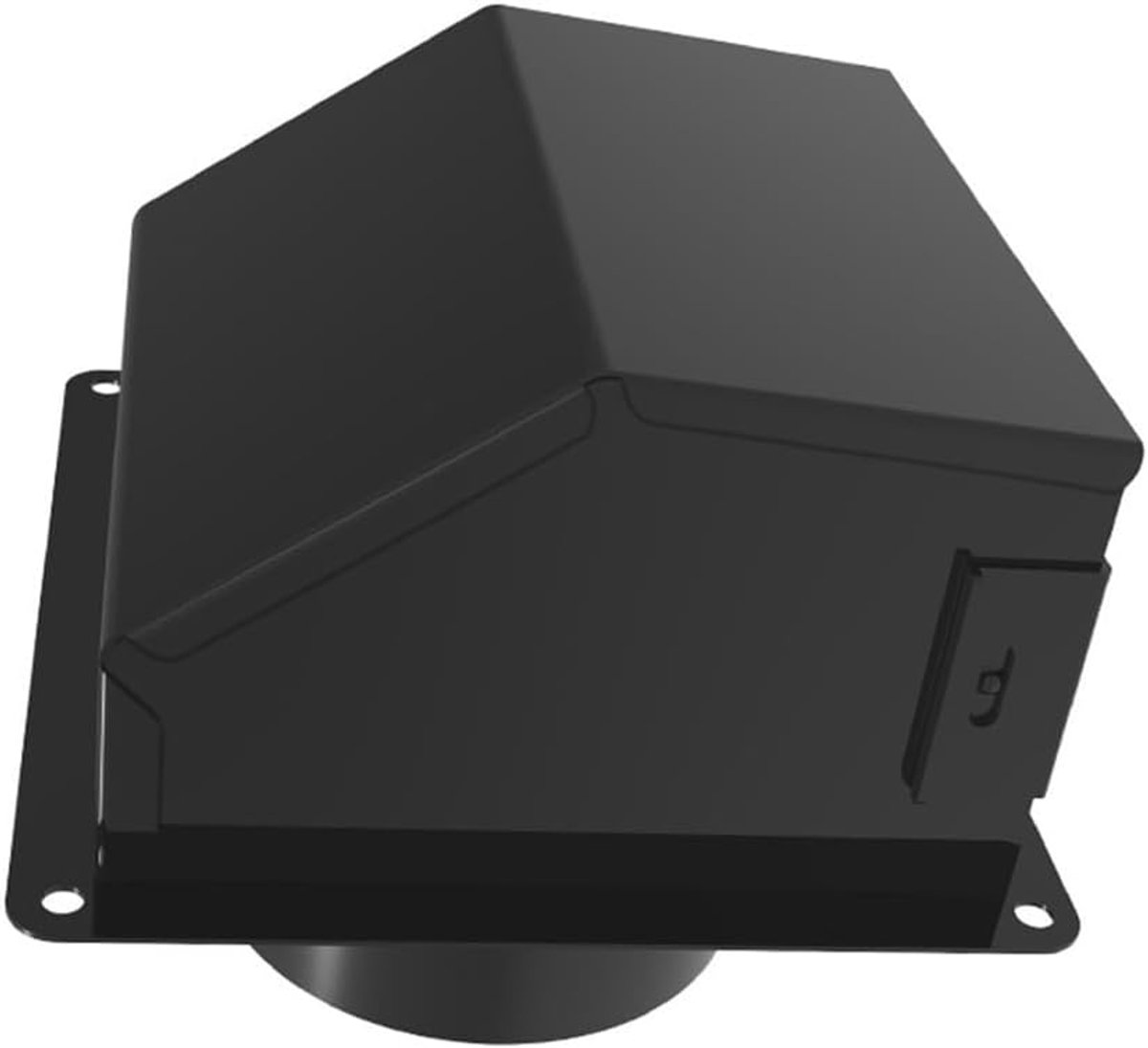 Droger Ontluchtingsmodule Droger Ventilatiekit Efficiënte Droging Ruimtebesparend Elleboogontwerp 4 inch Zwart en Wit