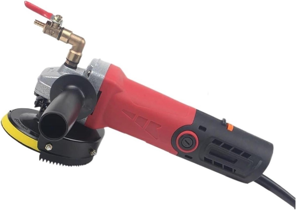 Natte Polijstmachine - Steen Polijster - Marmer Polijsten - Variabele Snelheid - 900 W - Rood