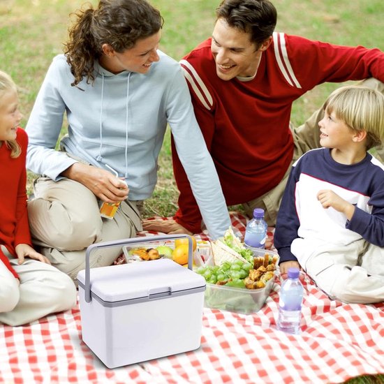 Compacte Koelbox - Draagbare Cooler - Buitenactiviteiten - Lange Koude Houdtijd - 5 Liter Capaciteit - Wit — afbeelding 4