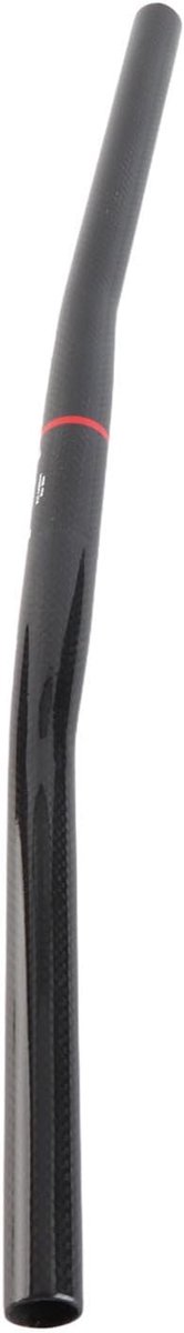 Koolstofvezel Stuur - Vouwfiets Onderdeel - Comfortabel Fietsen - Uitzonderlijk Licht - 254 X 580 Mm - Glanzend Zwart