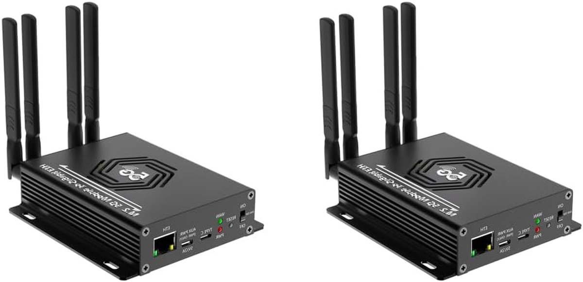 M.2 naar USB Adapter - 4G 5G Module - Draadloze Connectiviteit - Met SIM Kaartslot - Compact Formaat - Zwart