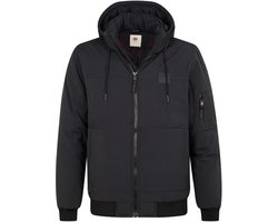 Petrol Industries - Heren Bomberjack met capuchon ironvalley - Zwart - Maat XXXL