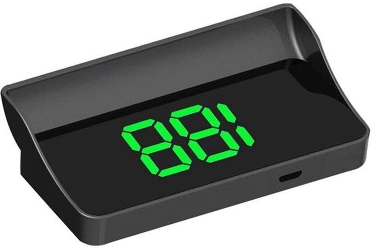 Digitale Snelheidsmeter HUD - GPS Snelheidsweergave - Zonnestraling Bestendig - Auto Aan/Uit - Plug & Play - Voor Alle Voertuigen