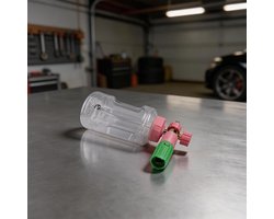 Schuimsproeier Hogedruk - Foam Lance Hogedruk Sproeier - Voertuigen Reinigen - Verstelbare Schuim Ratio - 4000 PSI - Groen Roze