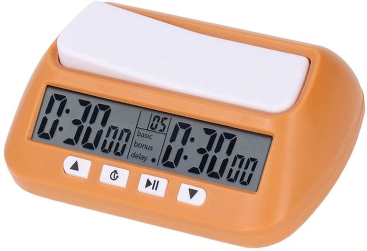 - Digitale Schaakklok - Professionele Toernooitimer met Bonus/Delay Modus - Perfect voor Schaaktoernooien - Duidelijk Display en Eenvoudige...