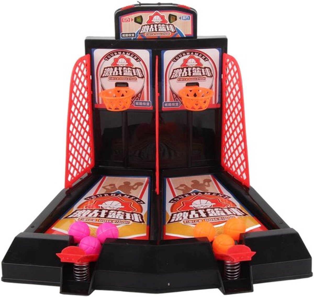 Basketbal Speelgoed Dubbel Persoon - Tafelspel - Kinderen/Volwassenen - Hoogwaardige Materialen - Stressverlichting - Leuk Spel - Tafelbasketbal