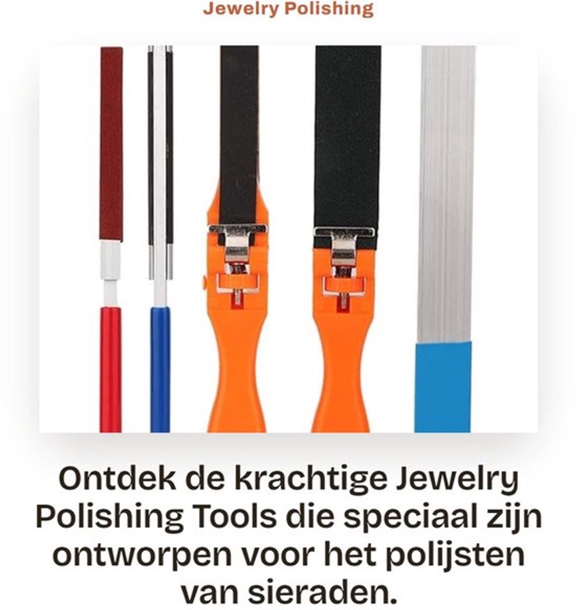 Polijstgereedschap Hoogwaardig Materiaal - Sieraden Polijsten - Antioxiderend - Handvat met Goed Handgevoel - Eenvoudig in Gebruik - Lange Levensduur - Sieradenpolijstmiddel