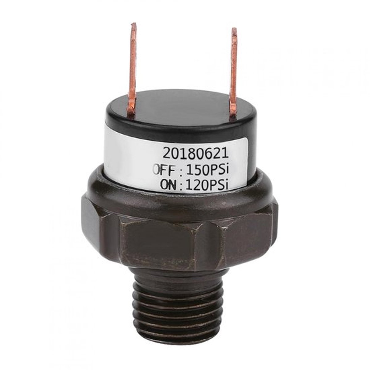 Luchtcompressor 12V - Automatische Luchtpomp - Drukschakelaar 90-200 psi - Hoogwaardige Metaalbehuizing - Eenvoudige Bediening - Compacte Afmetingen 4.5 x 2.8 cm - Compressor