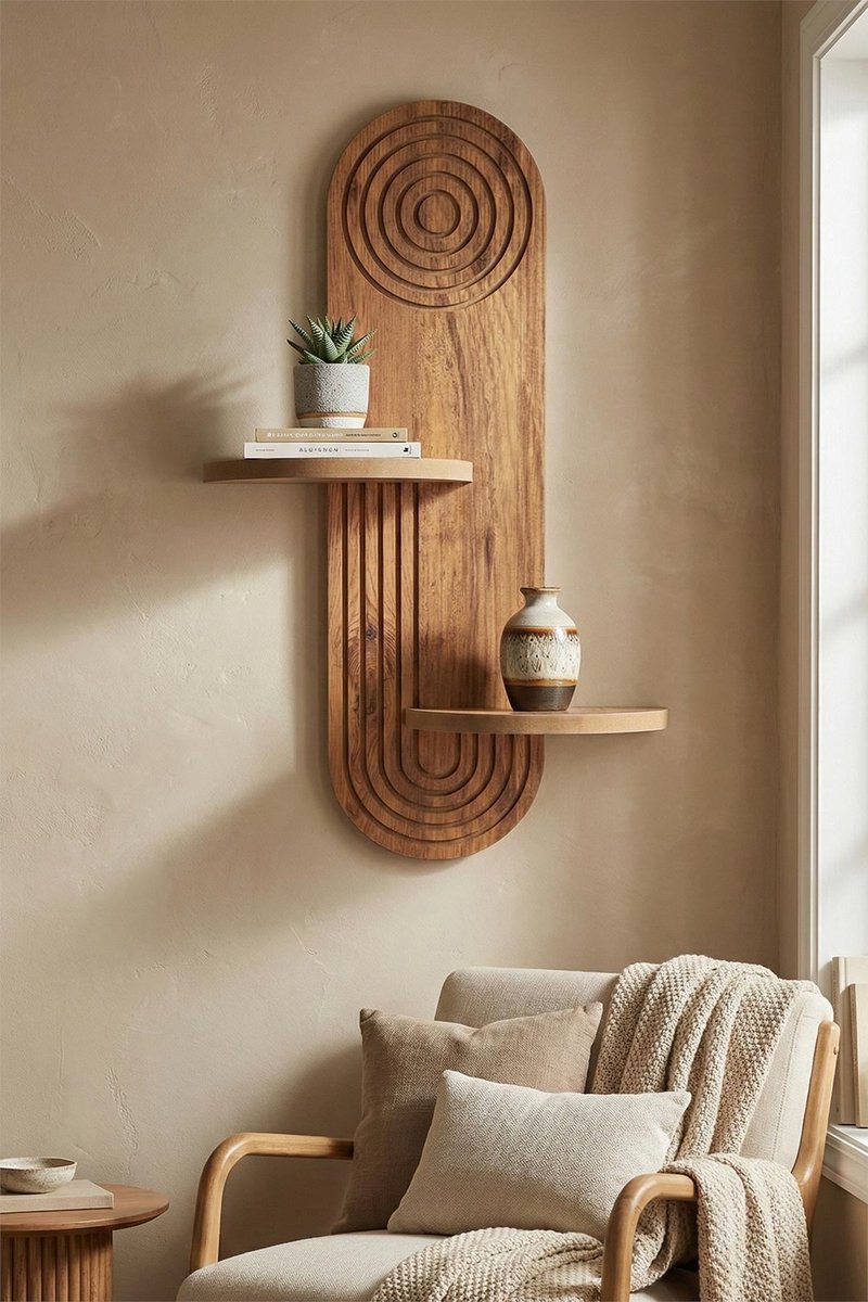Asir - Wandplank - Eik - 35 x 25 x 6