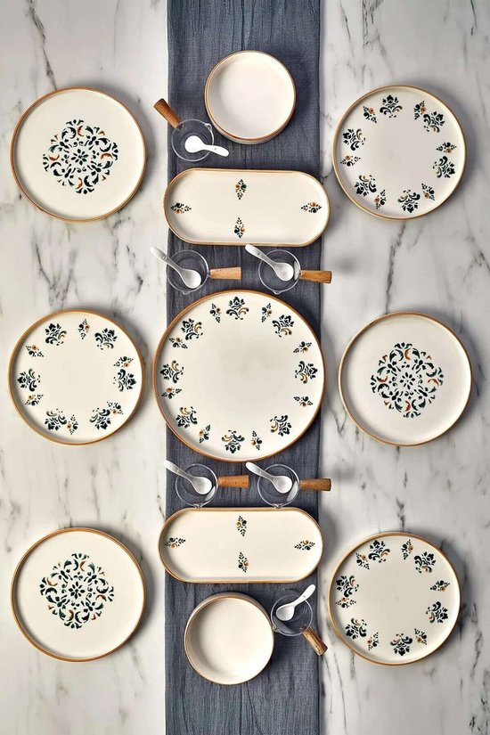 Asir - Ontbijtset (23 stuks) - Veelkleurig - 28 x 28 x 26 — afbeelding 3