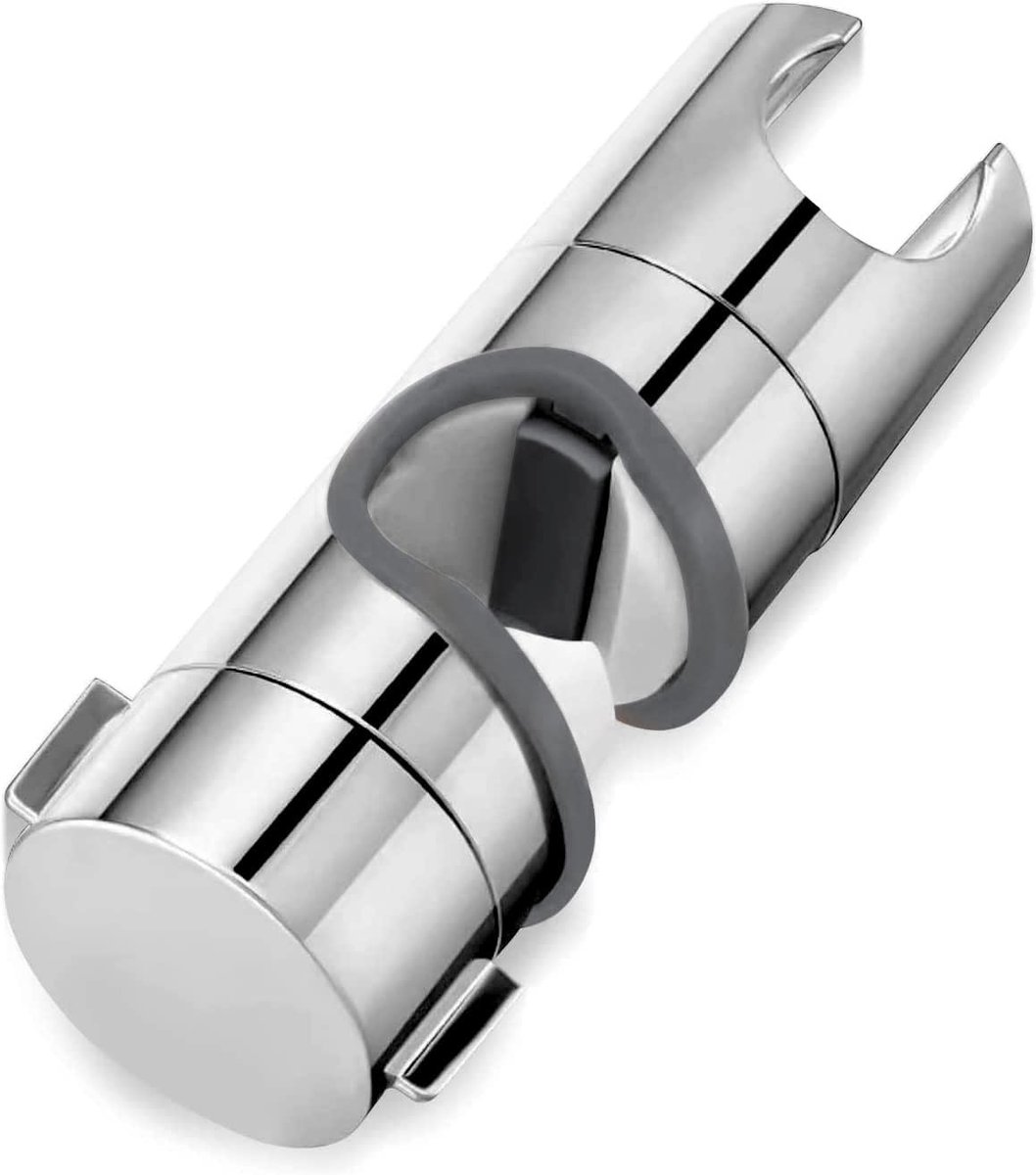 Verstelbare Douchkop Houder 24 mm, Chroom Geplateerd ABS, 360 Graden Rotatie, Ideaal voor Badkamer en Douchegebruik